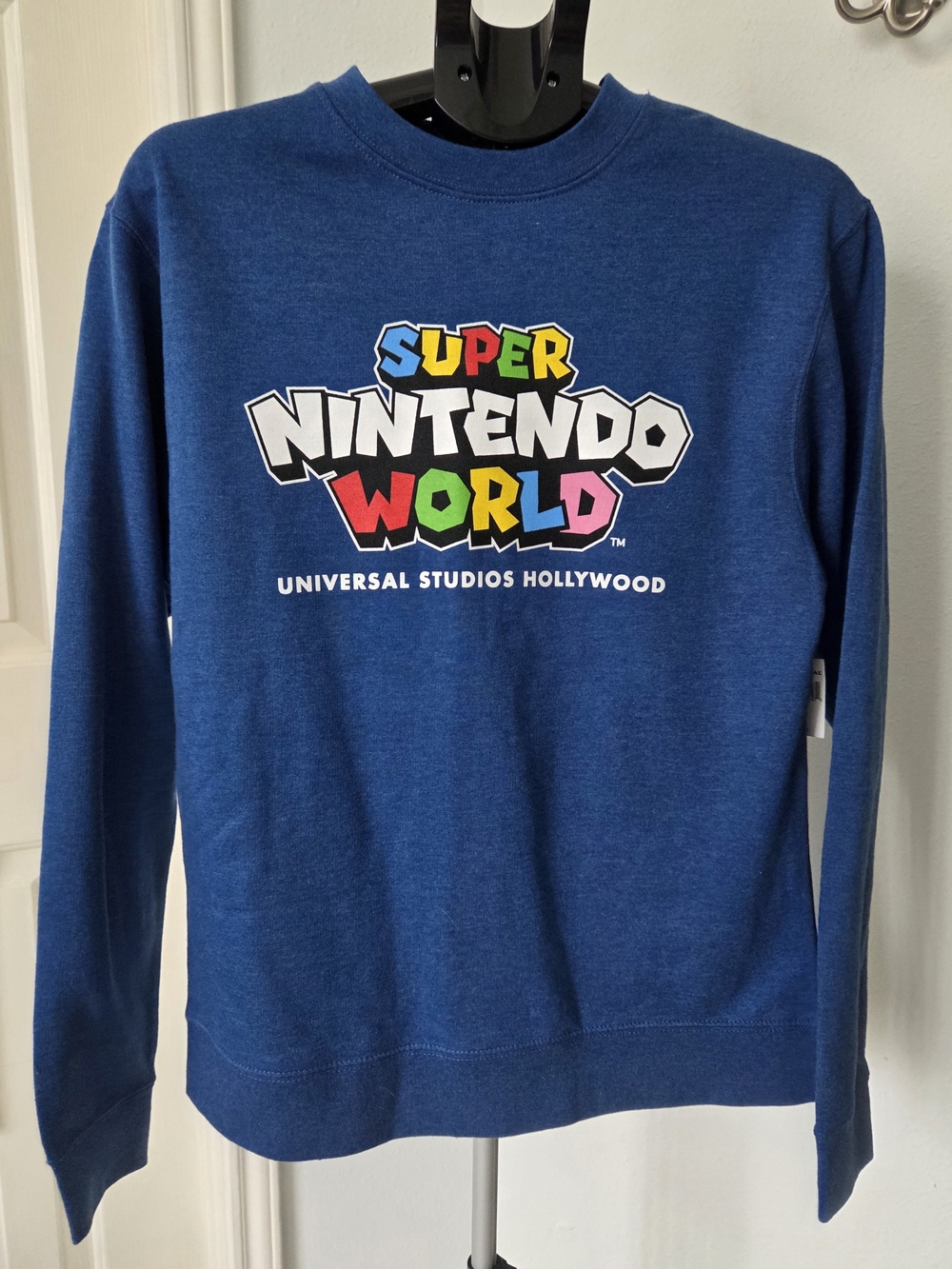 Universal Super Nintendo World Crewneck Sweatshirt - Blue